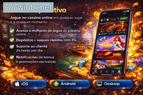 Aplicativo móvel 777WIN para iOS e Android